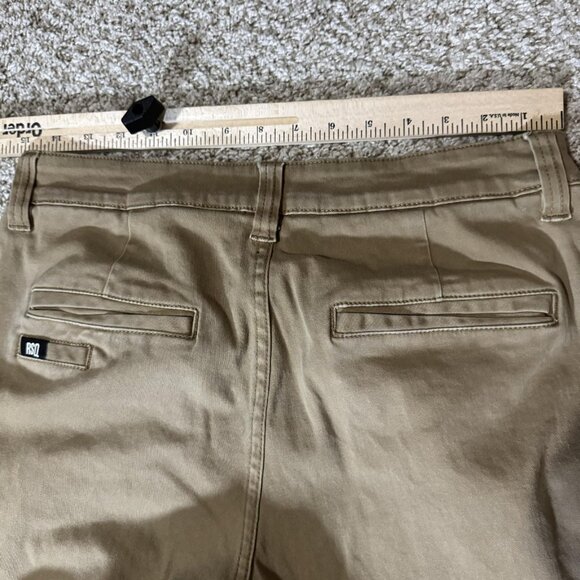 RSQ London Skinny Chino Pants Mens 30x32 Khaki Stretch Flat Front Casual - Picture 8 of 11
